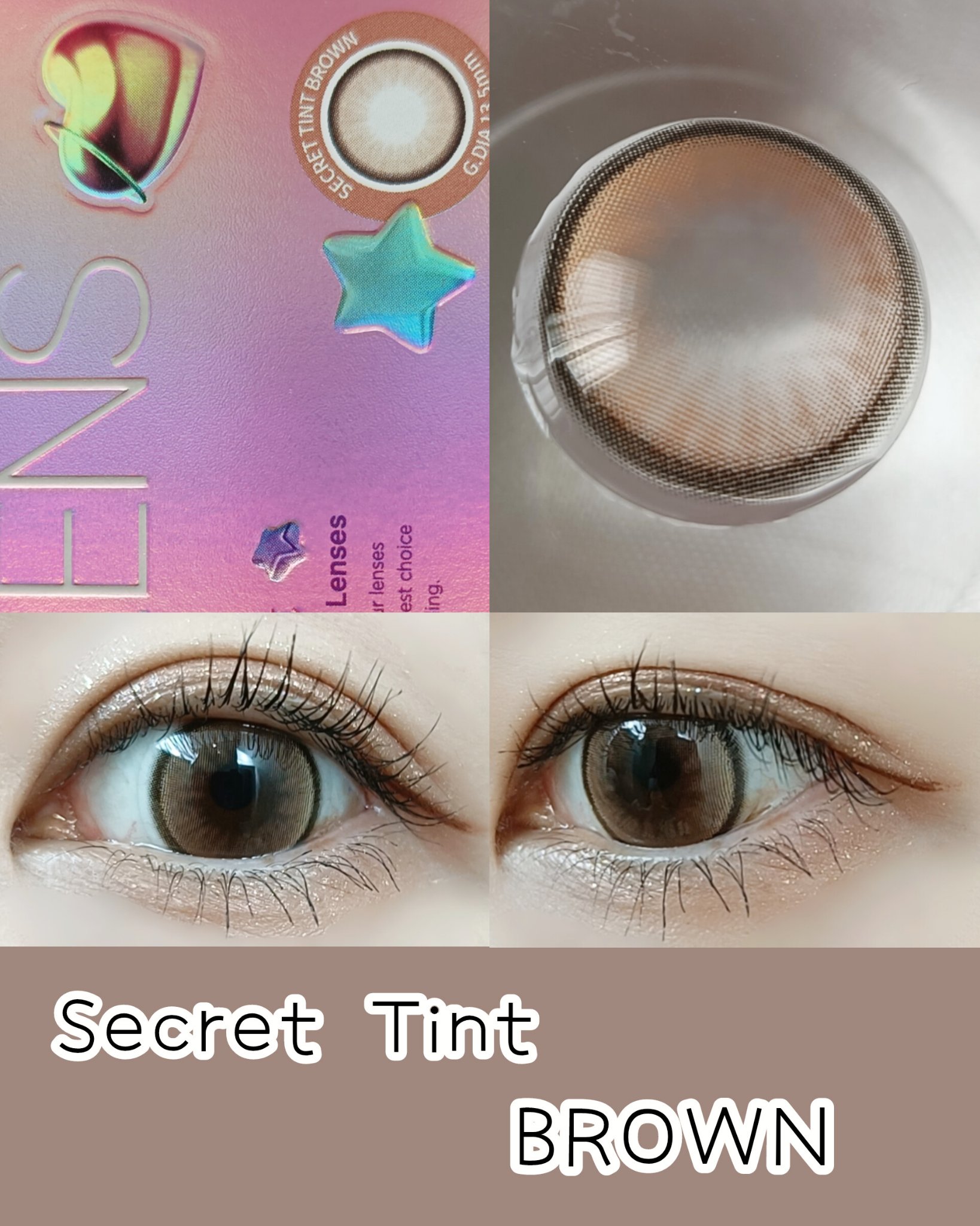 secret tint/OLENS/１ヶ月（１MONTH）カラコンを使ったクチコミ（3枚目）