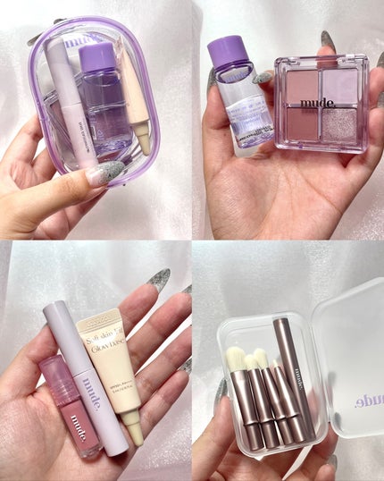 ayuka⌇コスメオタク on LIPS 「ミニサイズで持ち運びに便利なトラベルキット💜୨୧┈┈┈┈┈┈┈..」(9枚目)