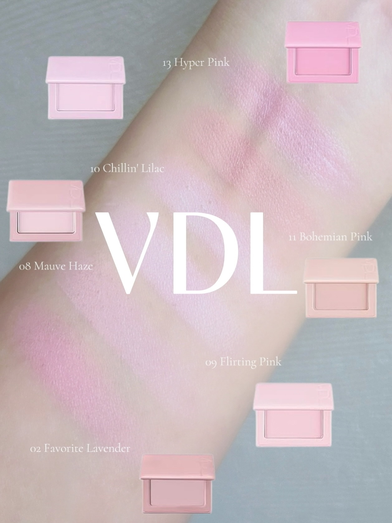 【毛穴富豪】おすすめチーク【必見】

韓コスオタクはみんな持ってる 毛穴富豪孝行な粉質とカラー展開が天才な
VDL @vdl_japan のブラッシャー 手持ちカラーをまとめてスウォッチ♡
好きすぎて手持ちがどんどん増えるo̴̶̷̤ ̫ o