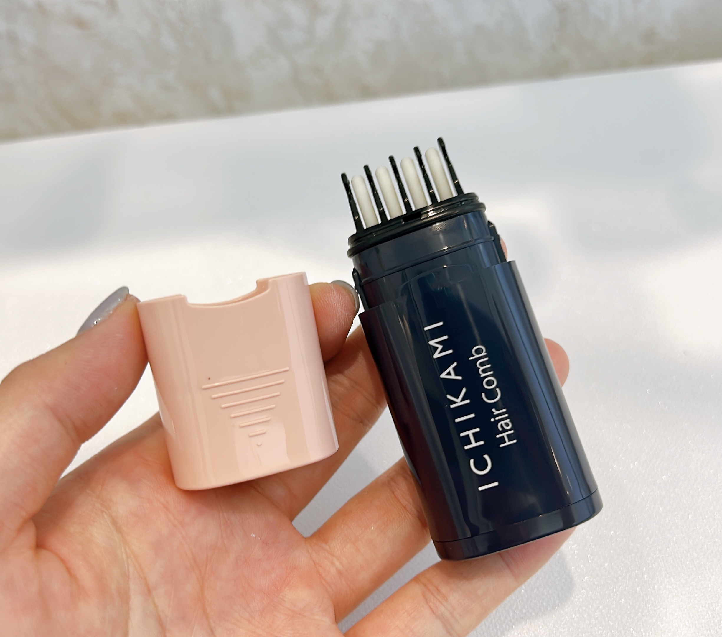 流し前髪キープコーム/いち髪/ヘアジェルを使ったクチコミ（2枚目）