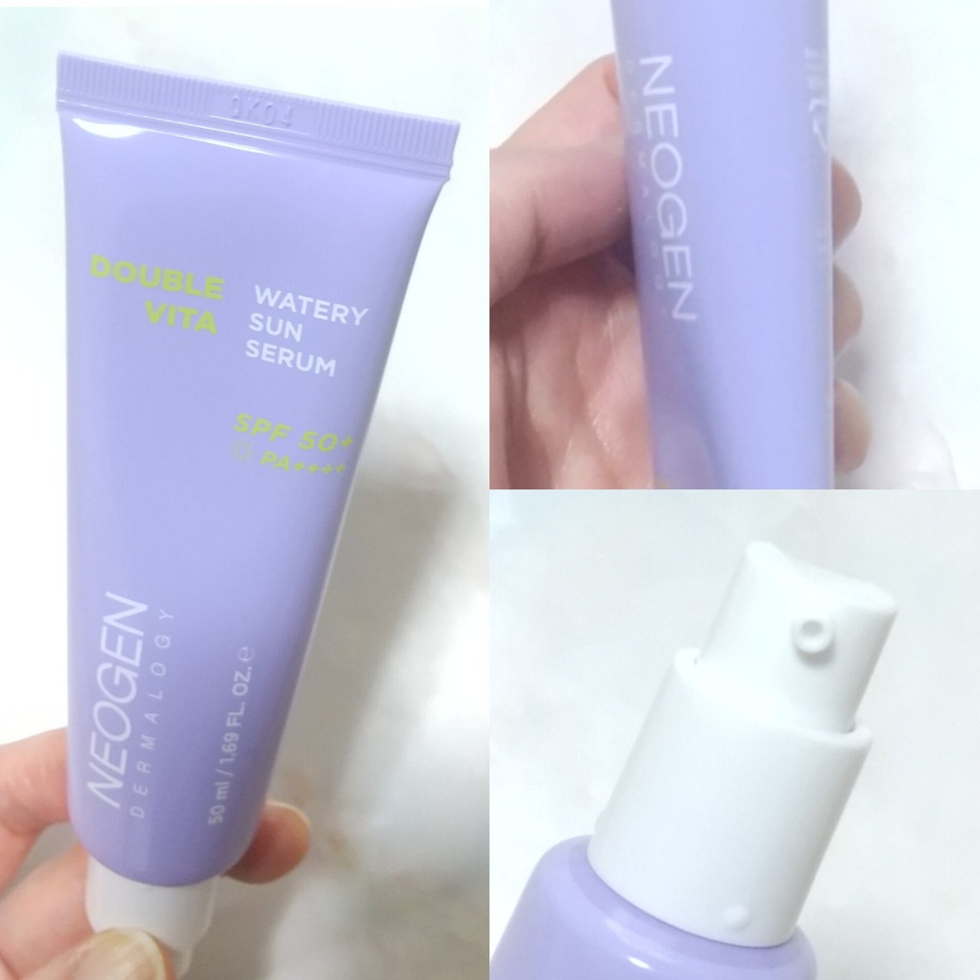 ダブルビダウォータリーサンセラム/NEOGEN/日焼け止めジェルを使ったクチコミ(3枚目)