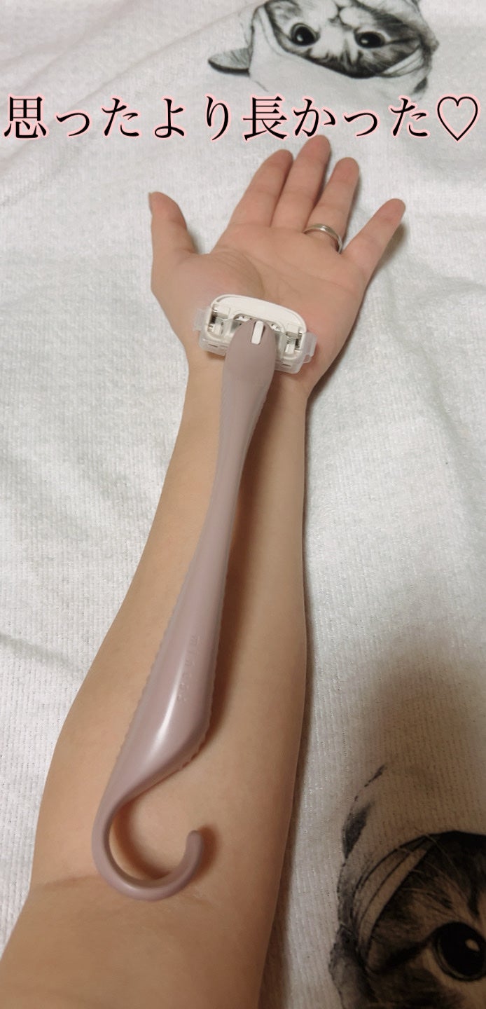 miness 背中用カミソリ/貝印/シェーバーを使ったクチコミ(3枚目)