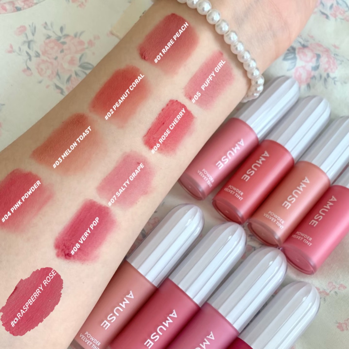 パウダーベルベットティント/AMUSE/リップティントを使ったクチコミ（2枚目）