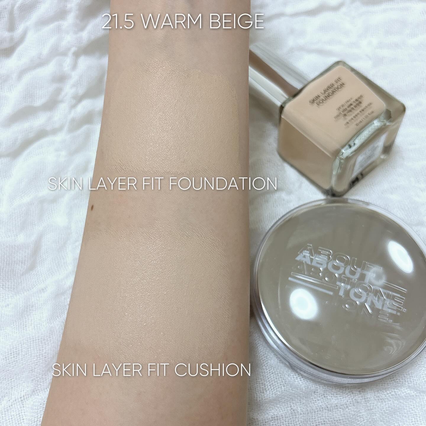 スキンレイヤーフィットクッション/ABOUT TONE/クッションファンデーションを使ったクチコミ（3枚目）