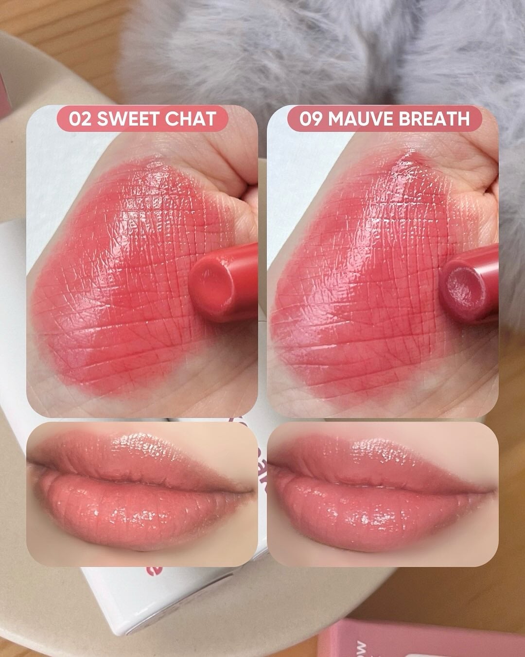 ヘルシーグロウバームスティック/wakemake/口紅を使ったクチコミ(4枚目)