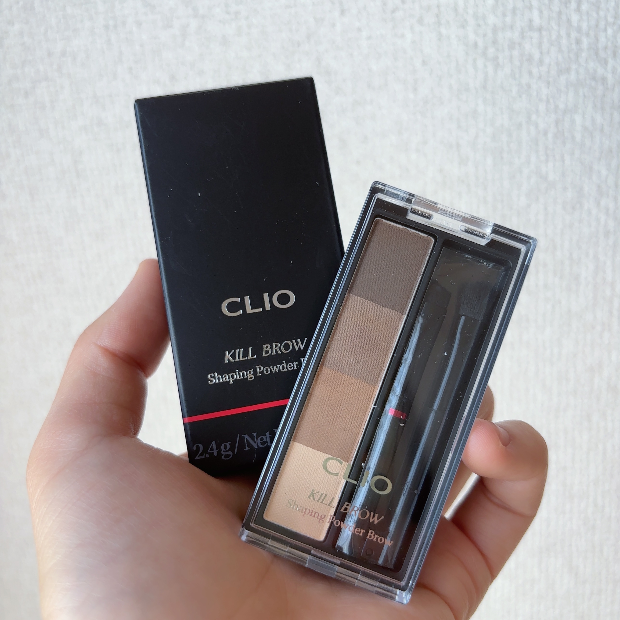 キルブロウシェーピングパウダーブロウ/CLIO/アイブロウを使ったクチコミ（3枚目）