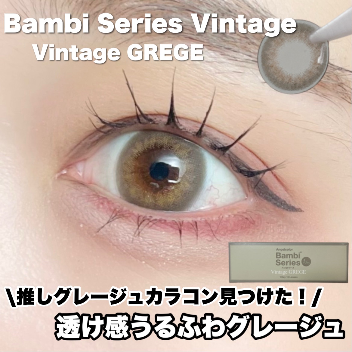 Angelcolor Bambi Series Vintage 1day/AngelColor/ワンデー（１DAY）カラコンを使ったクチコミ（1枚目）
