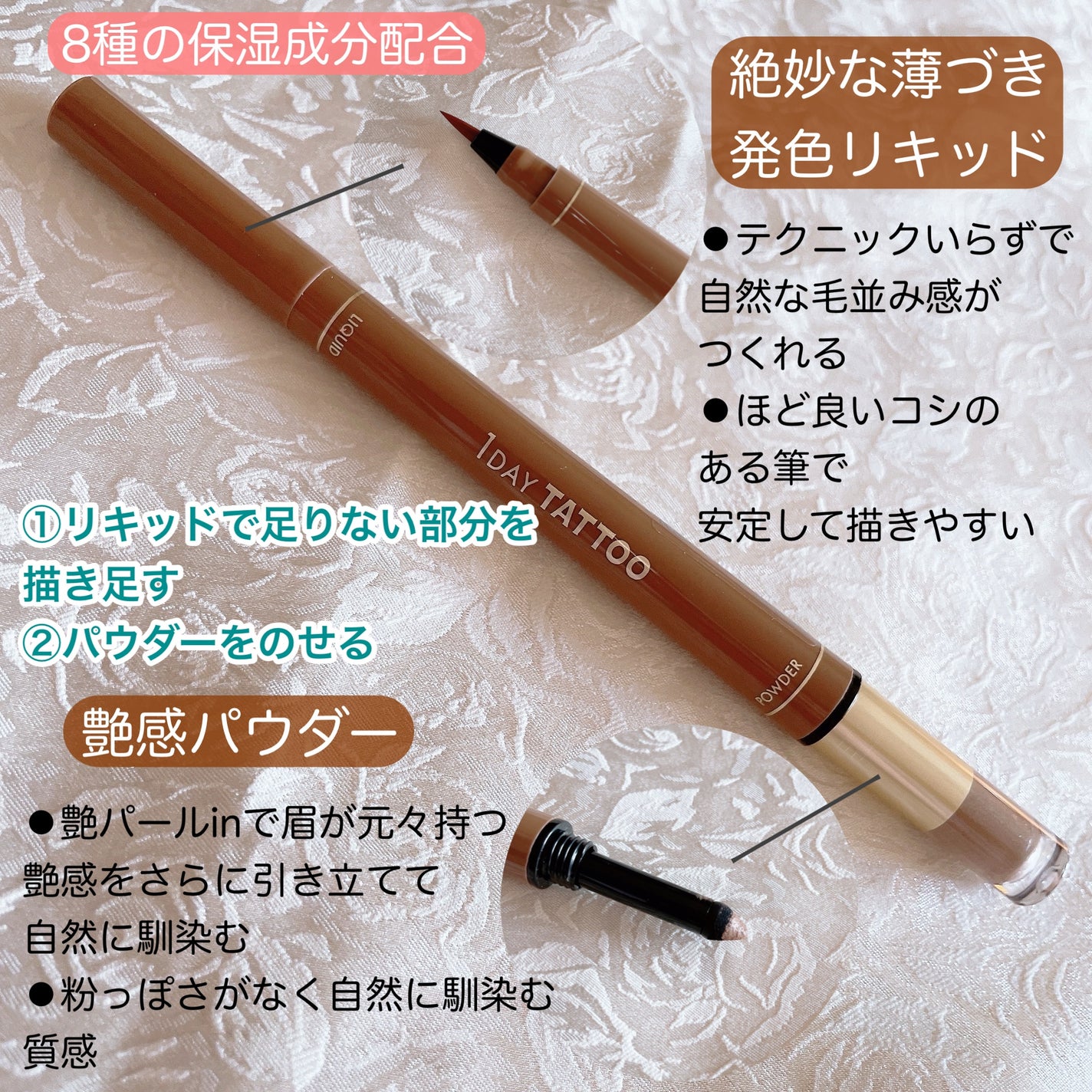 ツーウェイアイブロウリキッド/K-パレット/リキッドアイブロウを使ったクチコミ(2枚目)