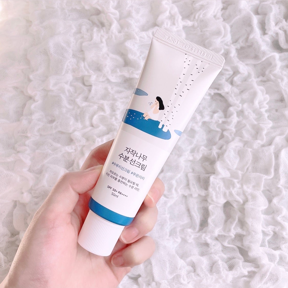 白樺水分uvクリーム/ROUND LAB/日焼け止めクリームを使ったクチコミ(2枚目)