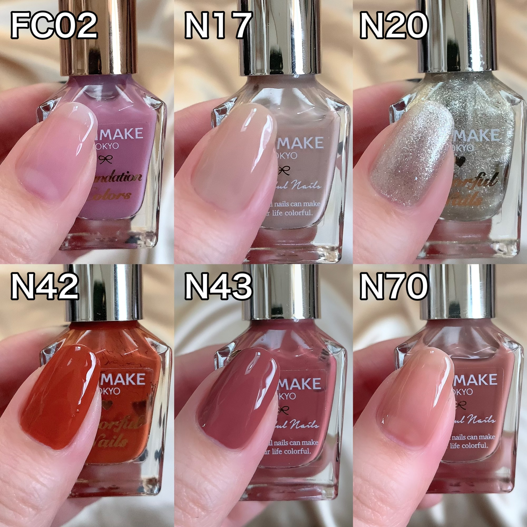 ファンデーションカラーズ/キャンメイク/マニキュアを使ったクチコミ（2枚目）