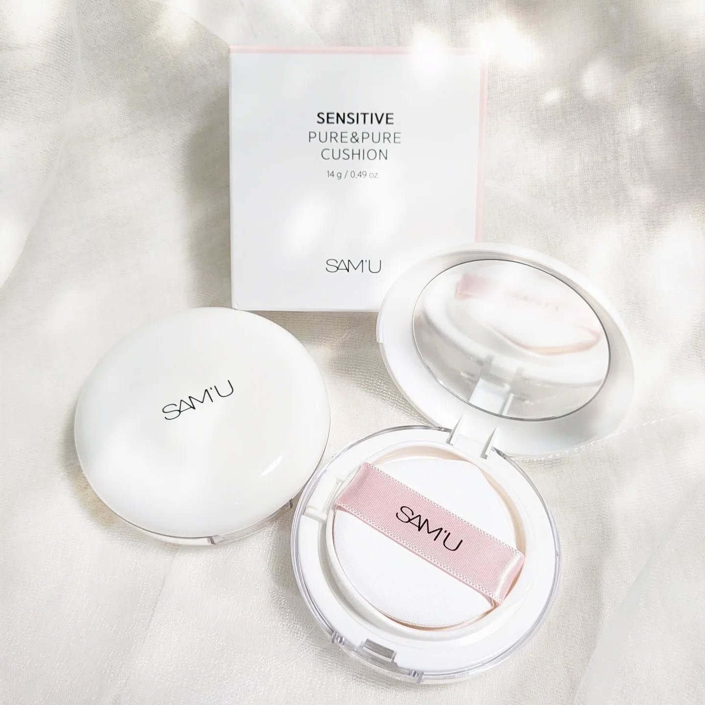センシティブピュア＆ピュアクッション/SAM'U/クッションファンデーションを使ったクチコミ（1枚目）