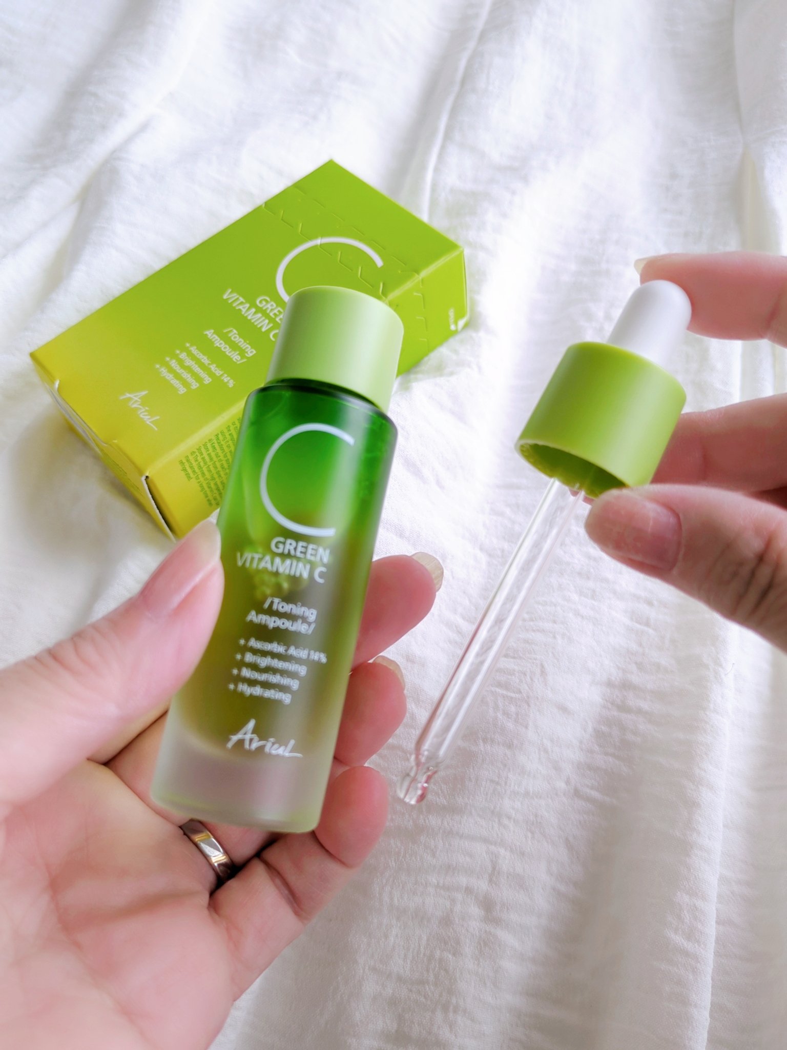 アリウル グリーンビタミンC トーニングセラム(アンプル)/Ariul/美容液を使ったクチコミ（3枚目）