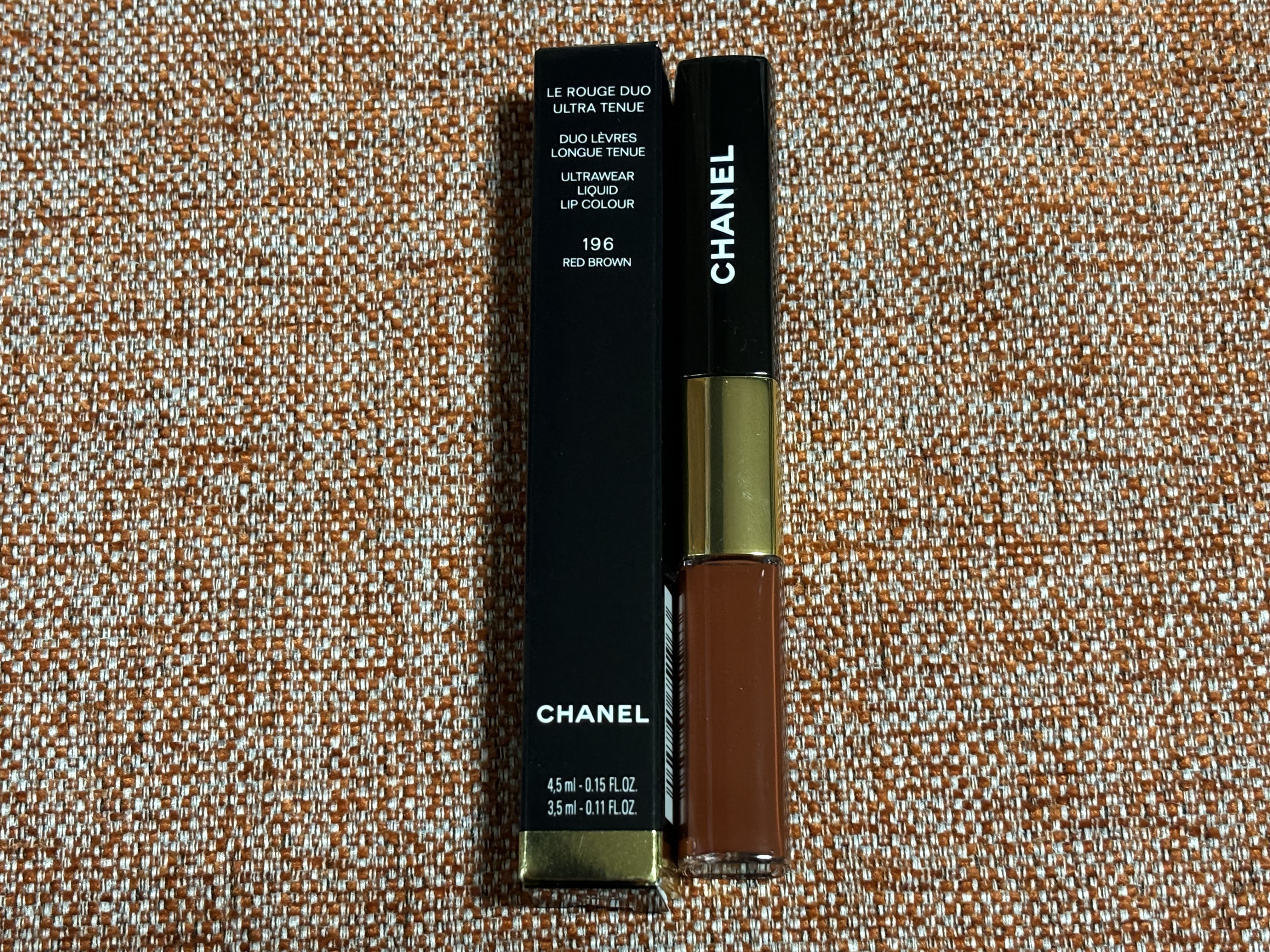 ル ルージュ デュオ ウルトラ トゥニュ 196 レッド ブラウン/CHANEL/口紅を使ったクチコミ（1枚目）