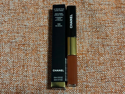 ル ルージュ デュオ ウルトラ トゥニュ 196 レッド ブラウン/CHANEL/口紅を使ったクチコミ(1枚目)