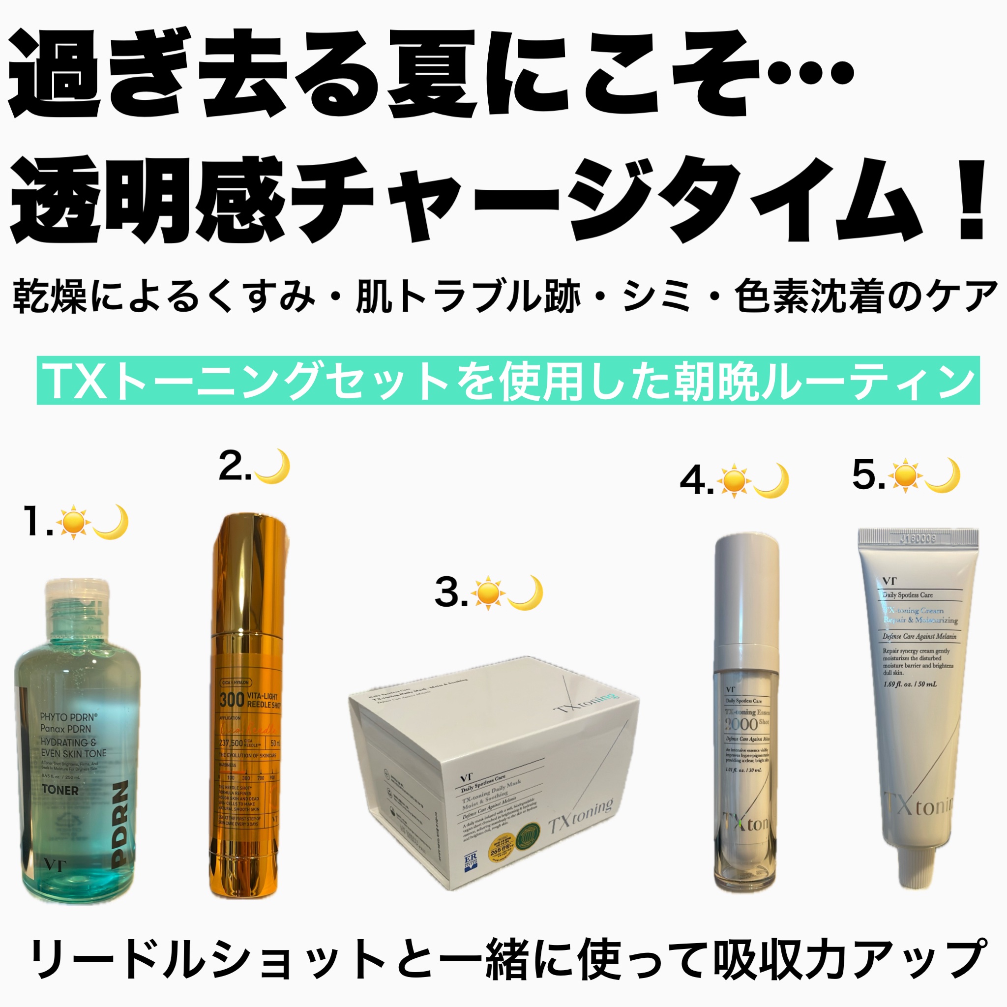 TXトーニングデイリーマスク/VT/その他スキンケアを使ったクチコミ（3枚目）