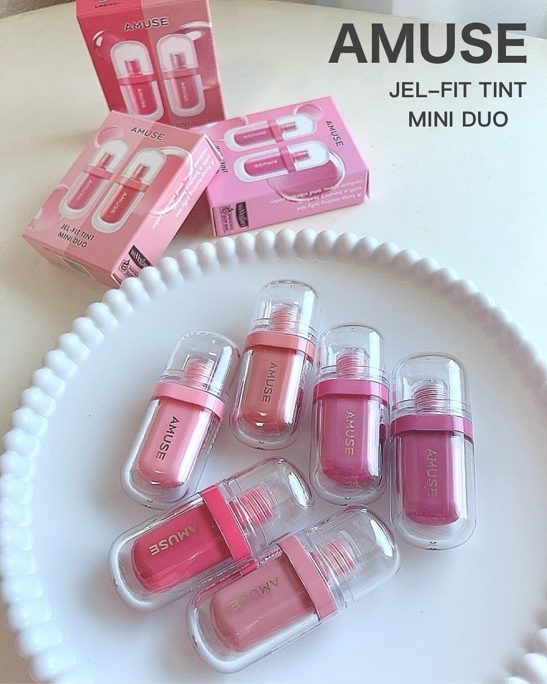 ジェルフィットティント/AMUSE/リップティントを使ったクチコミ（1枚目）