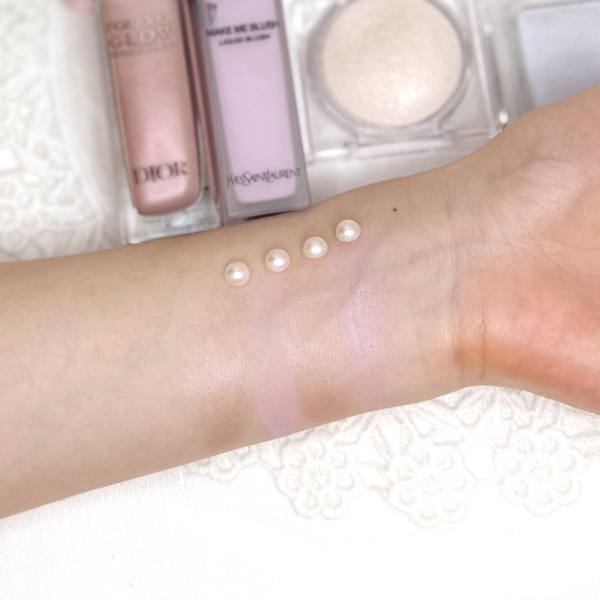 ＹＳＬ メイクミーブラッシュ リキッド /YVES SAINT LAURENT BEAUTE/リキッドチークを使ったクチコミ（3枚目）