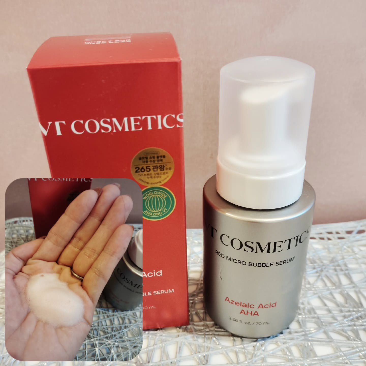 AZ AHA レッドマイクロバブルセラム 70mL/VT/美容液を使ったクチコミ（3枚目）