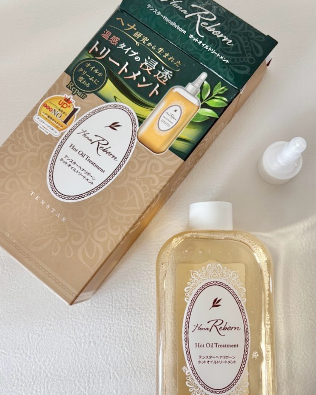 テンスターHenaReborn　ホットオイルトリートメント/テンスターHenaReborn/アウトバストリートメントを使ったクチコミ（3枚目）