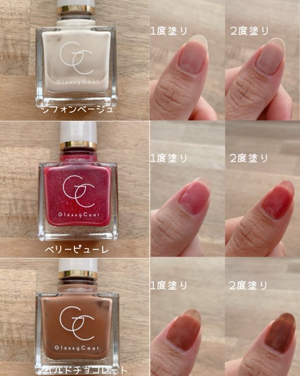 グロッシーコート/スキューズミー/オールインワンネイルを使ったクチコミ(4枚目)