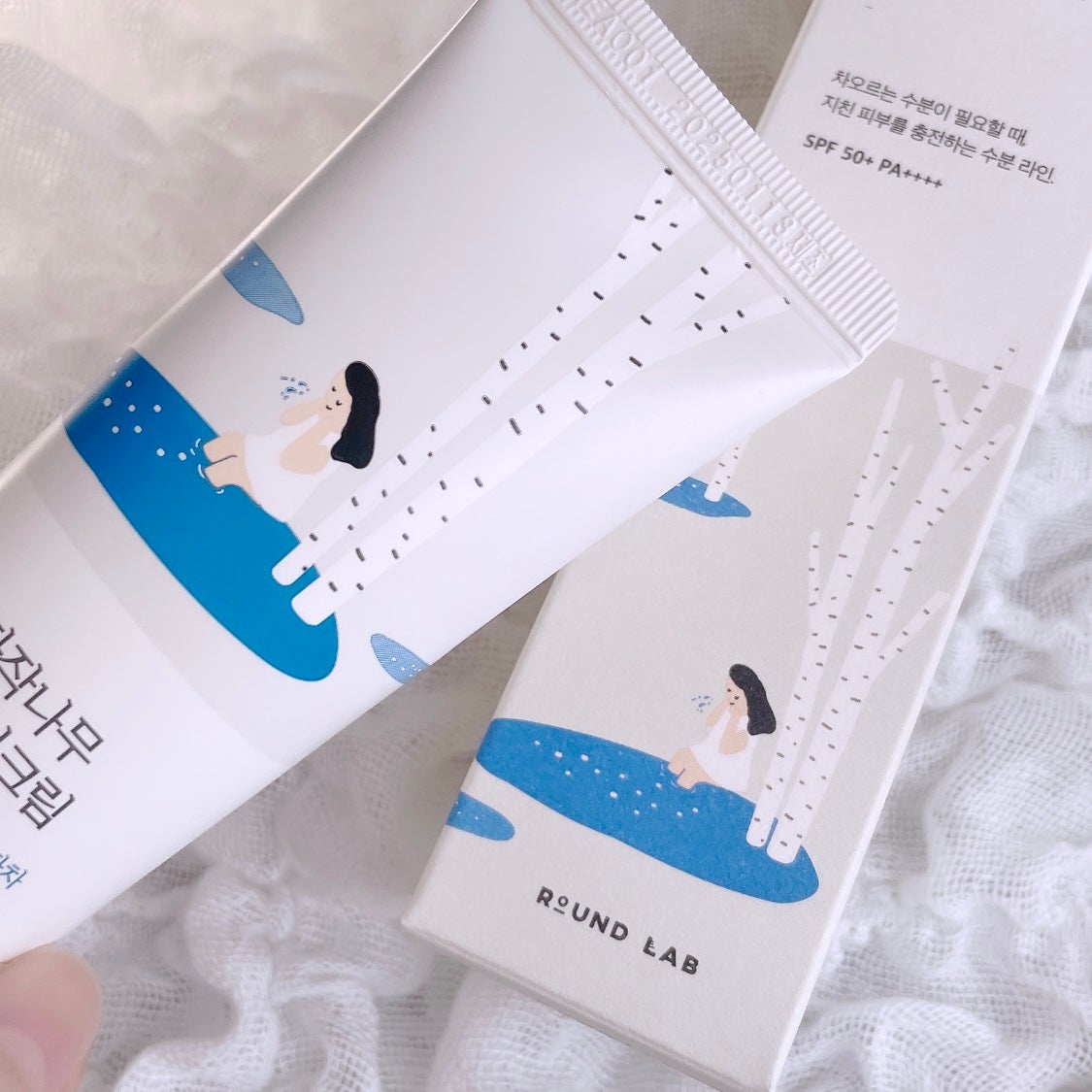 白樺水分uvクリーム/ROUND LAB/日焼け止めクリームを使ったクチコミ(4枚目)