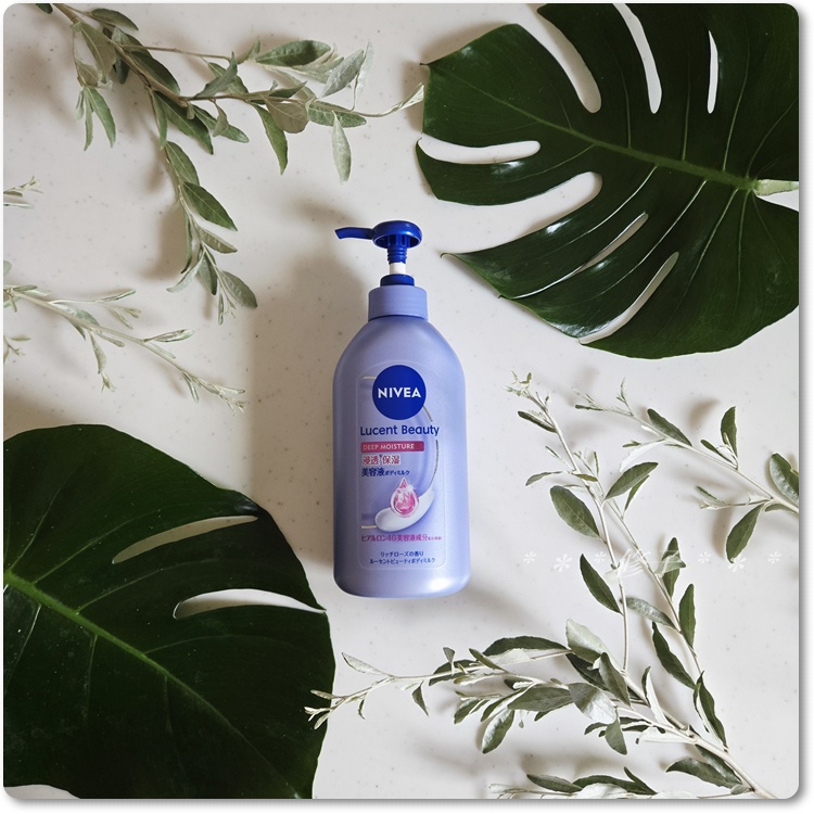 ニベア ルーセントビューティ ディープモイスチャー 浸透保湿美容液ボディミルク リッチローズの香り/ニベア/ボディミルクを使ったクチコミ（3枚目）