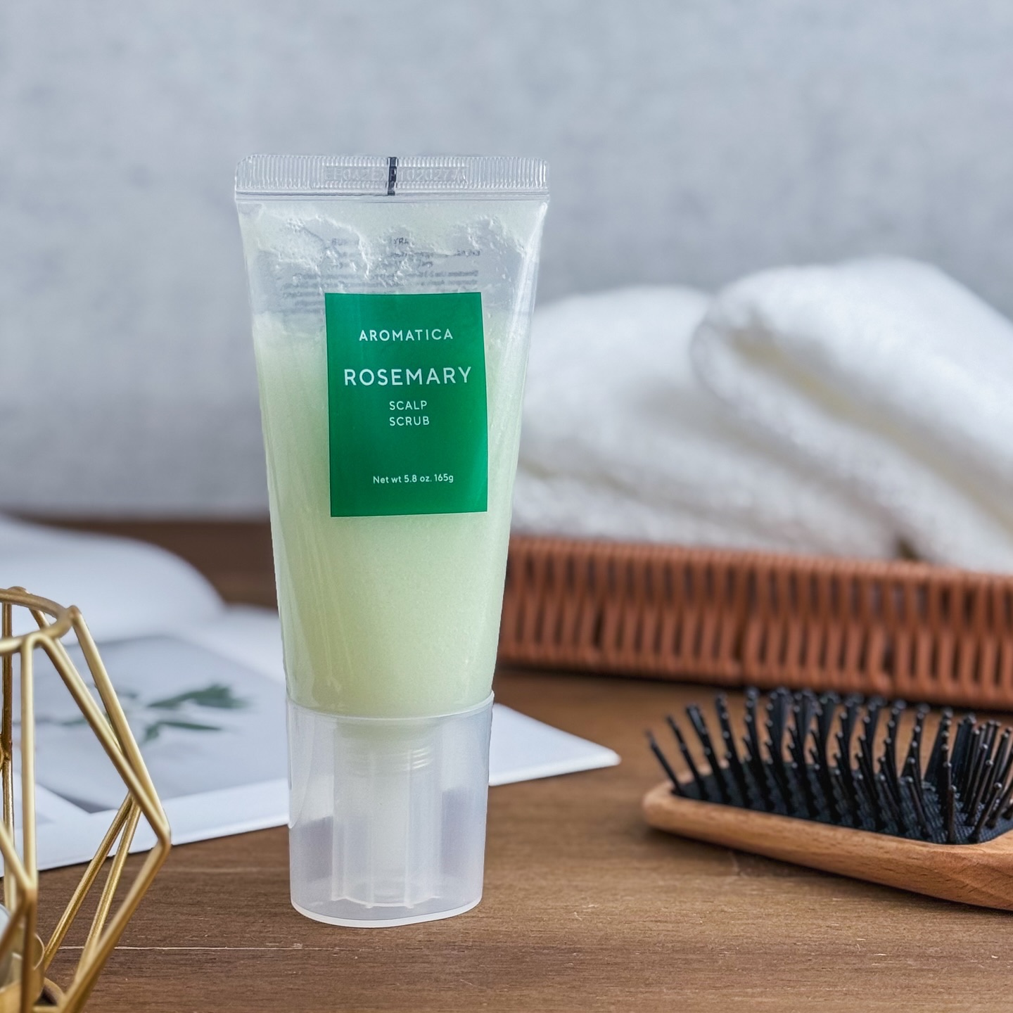 ローズマリー スカルプ スクラブ/AROMATICA/ヘッドスクラブを使ったクチコミ（1枚目）