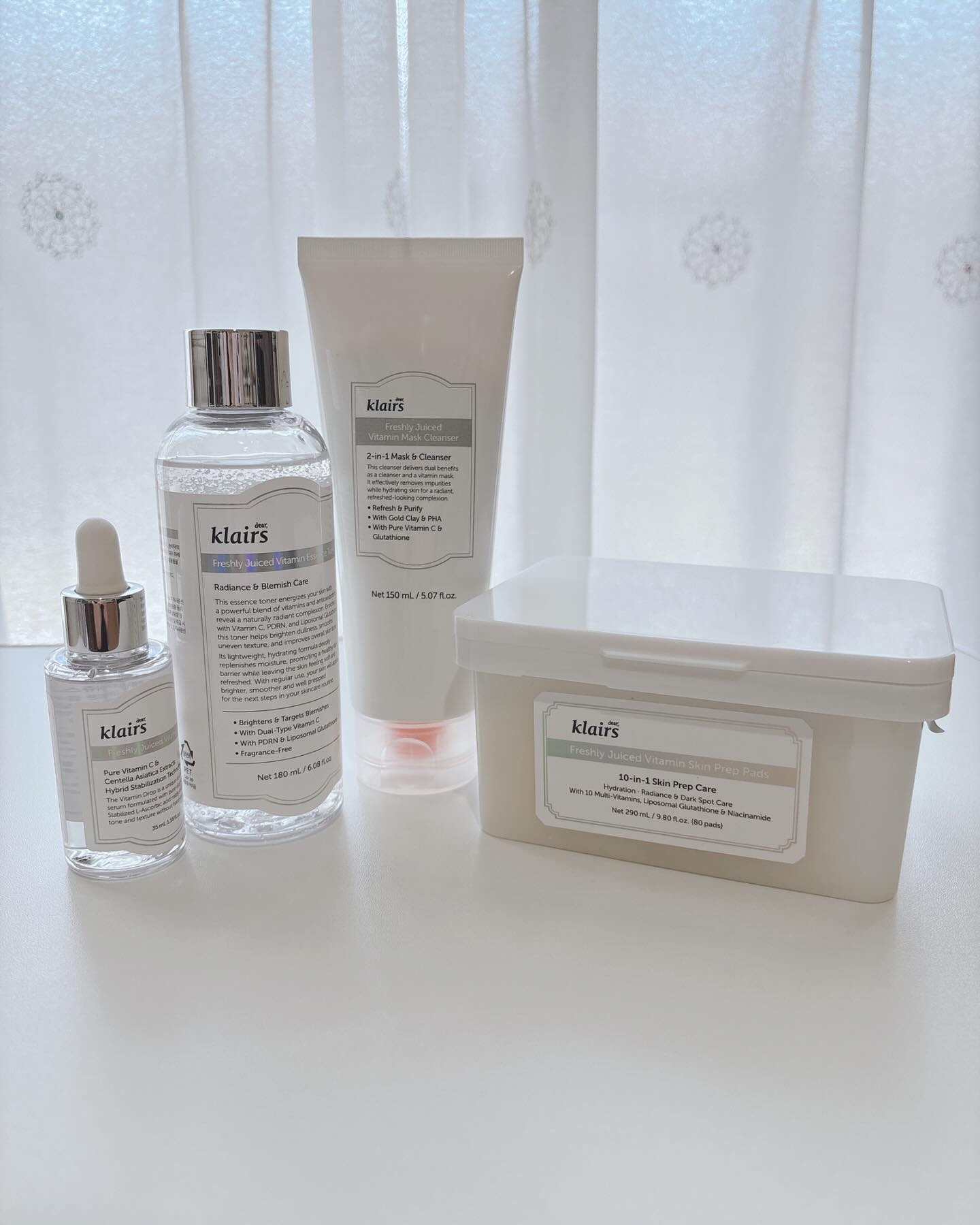 .
 
＼使いやすいKlairsビタグルシリーズ❤️／

最近毎日愛用しているKlairsのビタグルシリーズ.ᐟ.ᐟ
欲しい配合成分がたっぷり詰まった商品✌️

・ビタグル10マスク / 80枚入
2サイズ2枚ずつを4分割にできる部分パック