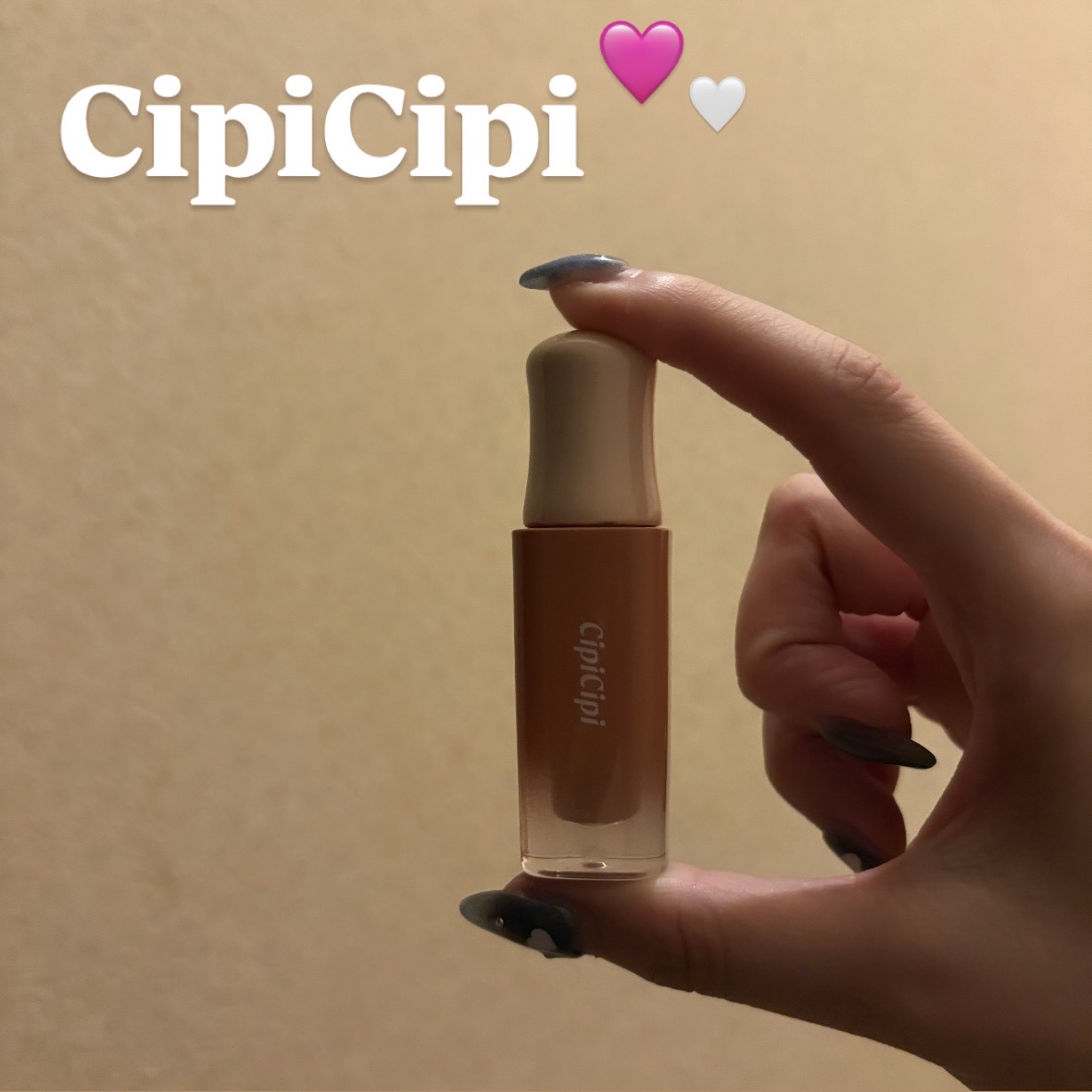 デューイフィルムティント 08 ヌードピーチ/CipiCipi/リップティントを使ったクチコミ（1枚目）