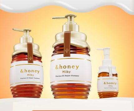 ミルキー プレシャス EX リペア シャンプー1.0 / ヘアトリートメント2.0/&honey/市販シャンプーを使ったクチコミ(1枚目)