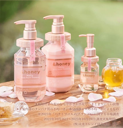 &honey Melty モイストリペア シャンプー1.0/モイストリペア ヘアトリートメント2.0/&honey/市販シャンプーを使ったクチコミ(1枚目)