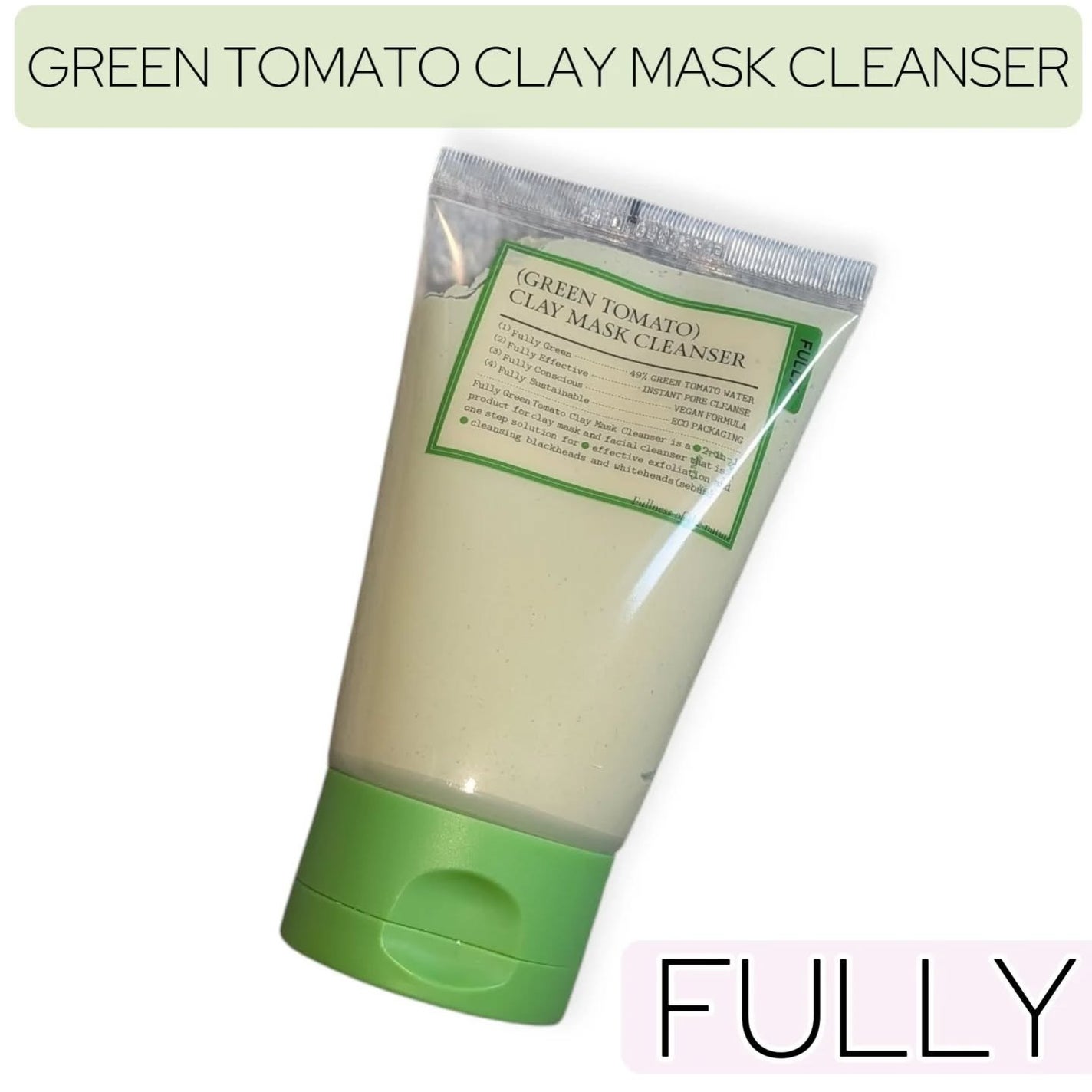グリーントマトクレイマスククレンザー/FULLY/洗い流すパック・マスクを使ったクチコミ(1枚目)