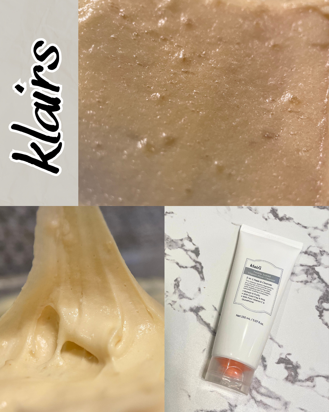 ヒアルビタグルパッククレンザー/Klairs/洗顔フォームを使ったクチコミ（3枚目）