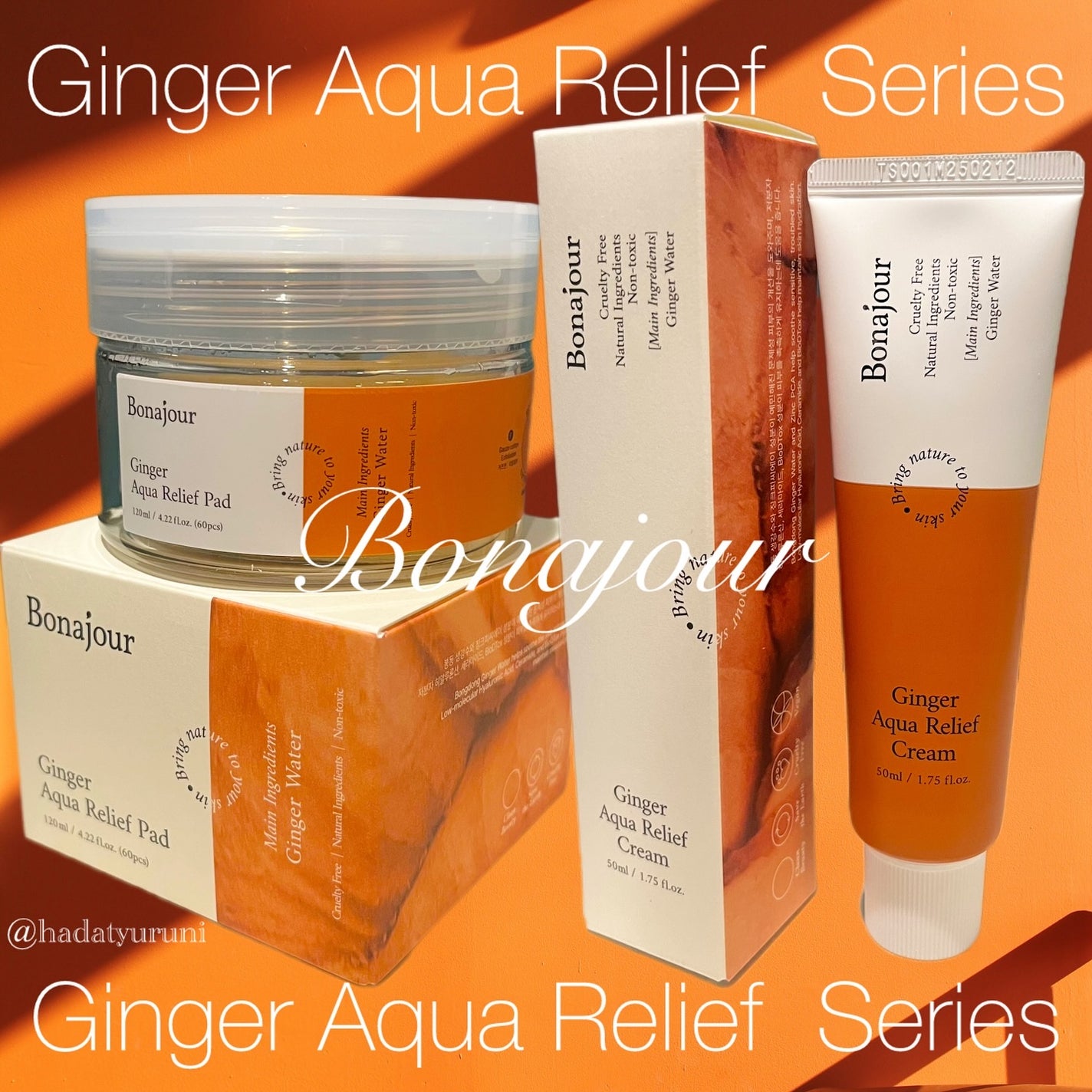 ジンジャーアクアリリーフパッド 60枚/Bonajour/トナーパッドを使ったクチコミ(1枚目)