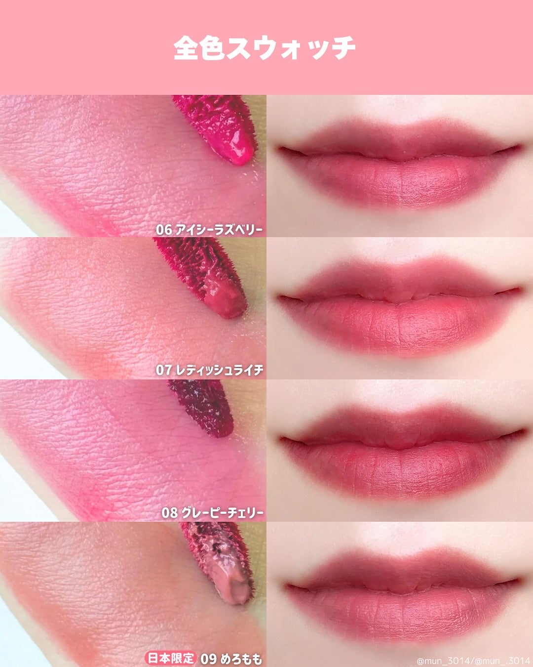 ジューシージャムブラーティント/Colorgram/口紅を使ったクチコミ(4枚目)