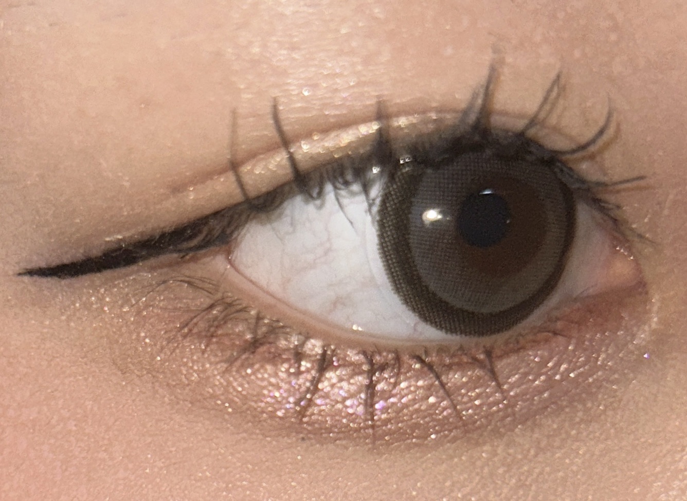 Honey Kiss 1month ちゅるんグレー/HoneyKiss/１ヶ月（１MONTH）カラコンを使ったクチコミ（1枚目）