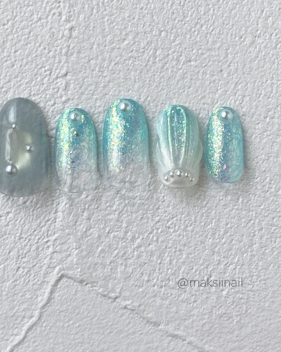 アクアスパーク/ネイル工房/ジェルネイルを使ったクチコミ（3枚目）