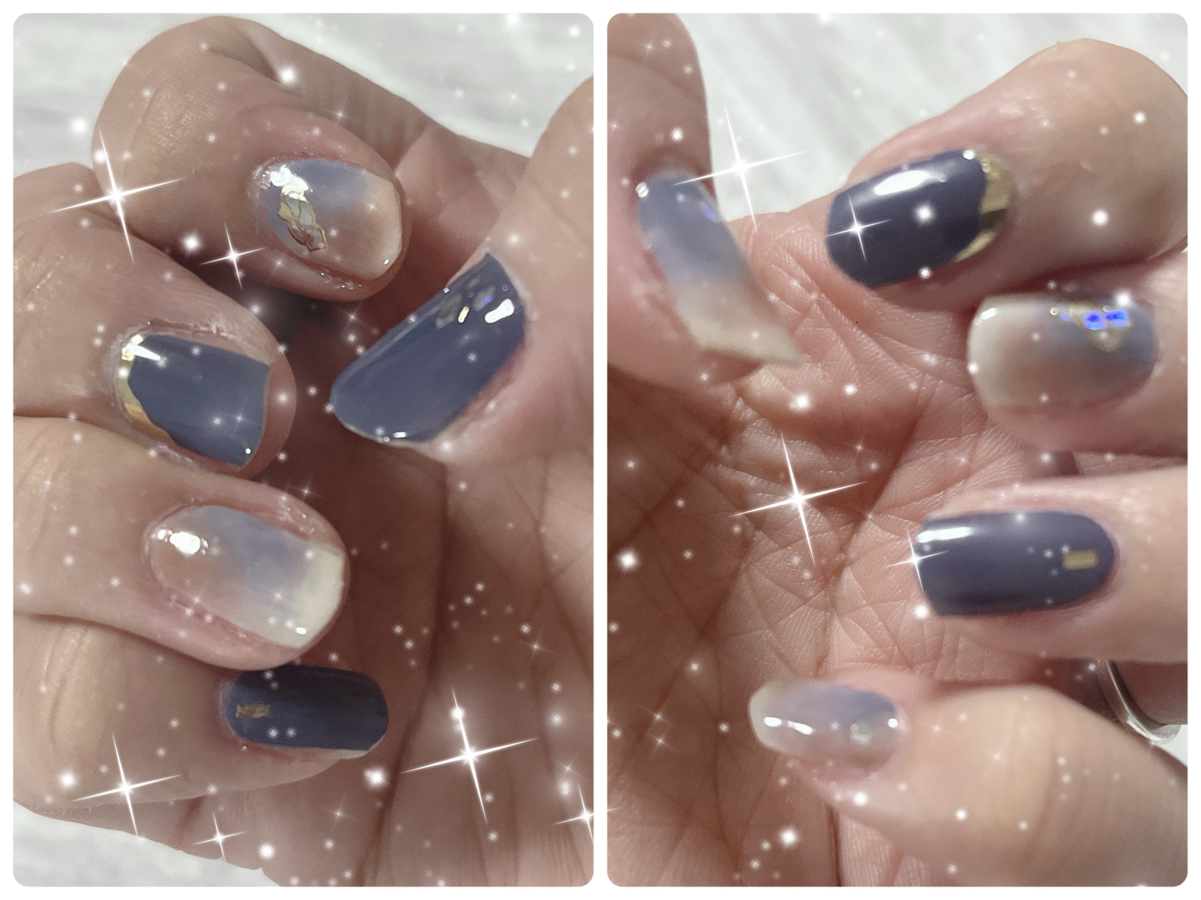 ノンワイプトップコート/セリア/ジェルネイルを使ったクチコミ（1枚目）