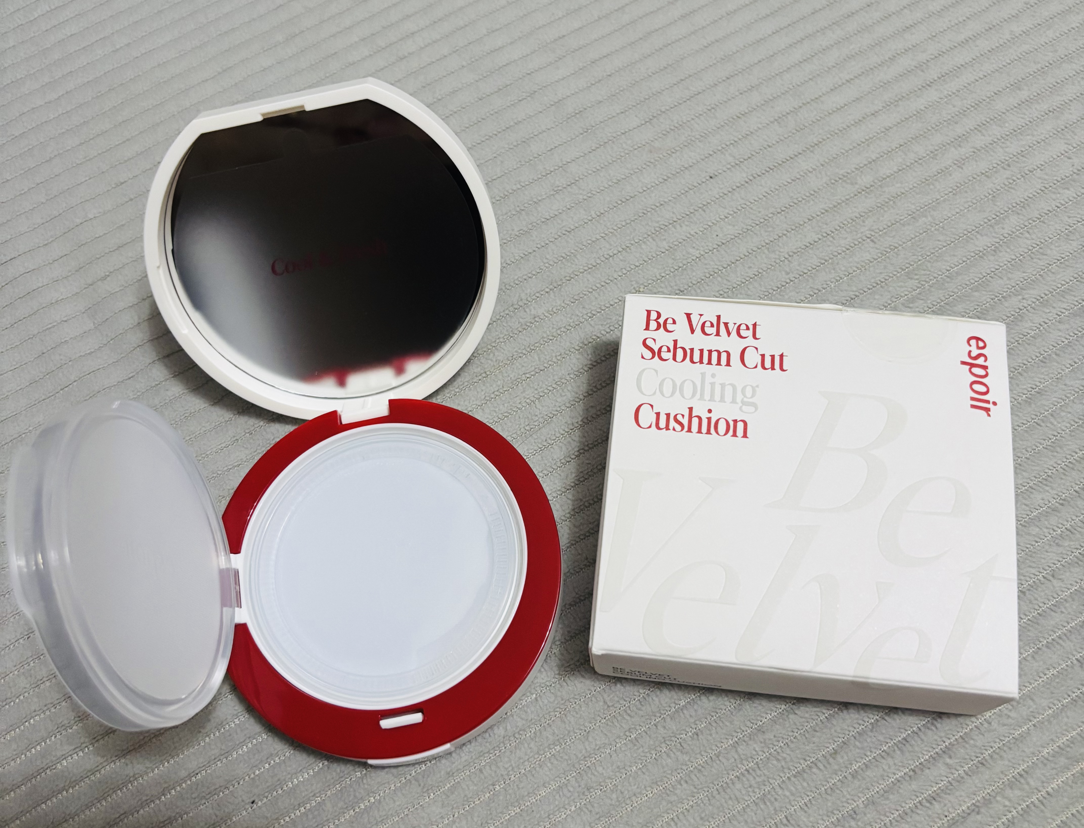 ビーベルベット セバムカットクッション/espoir/プレストパウダーを使ったクチコミ（1枚目）