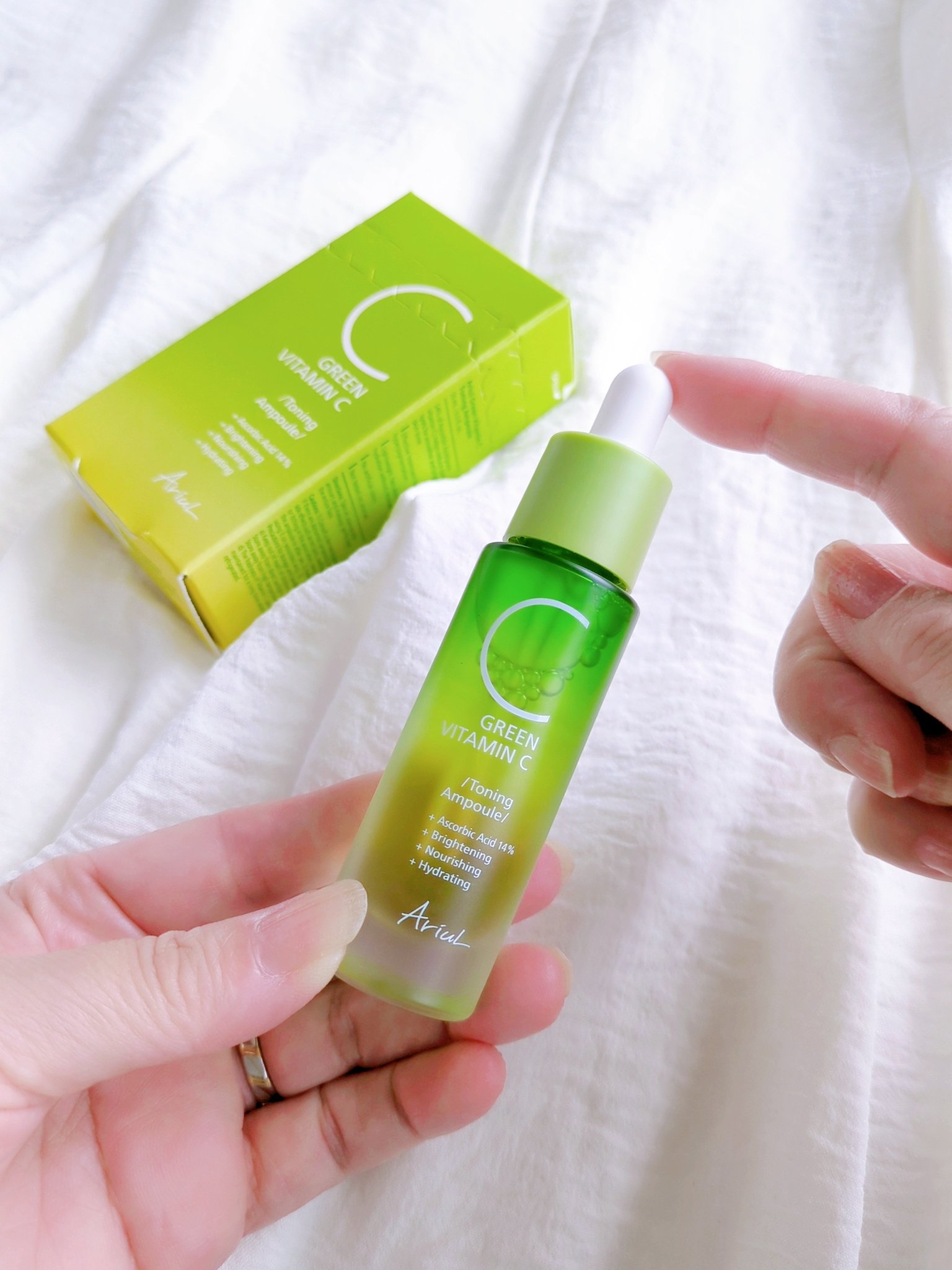 アリウル グリーンビタミンC トーニングセラム(アンプル)/Ariul/美容液を使ったクチコミ（2枚目）