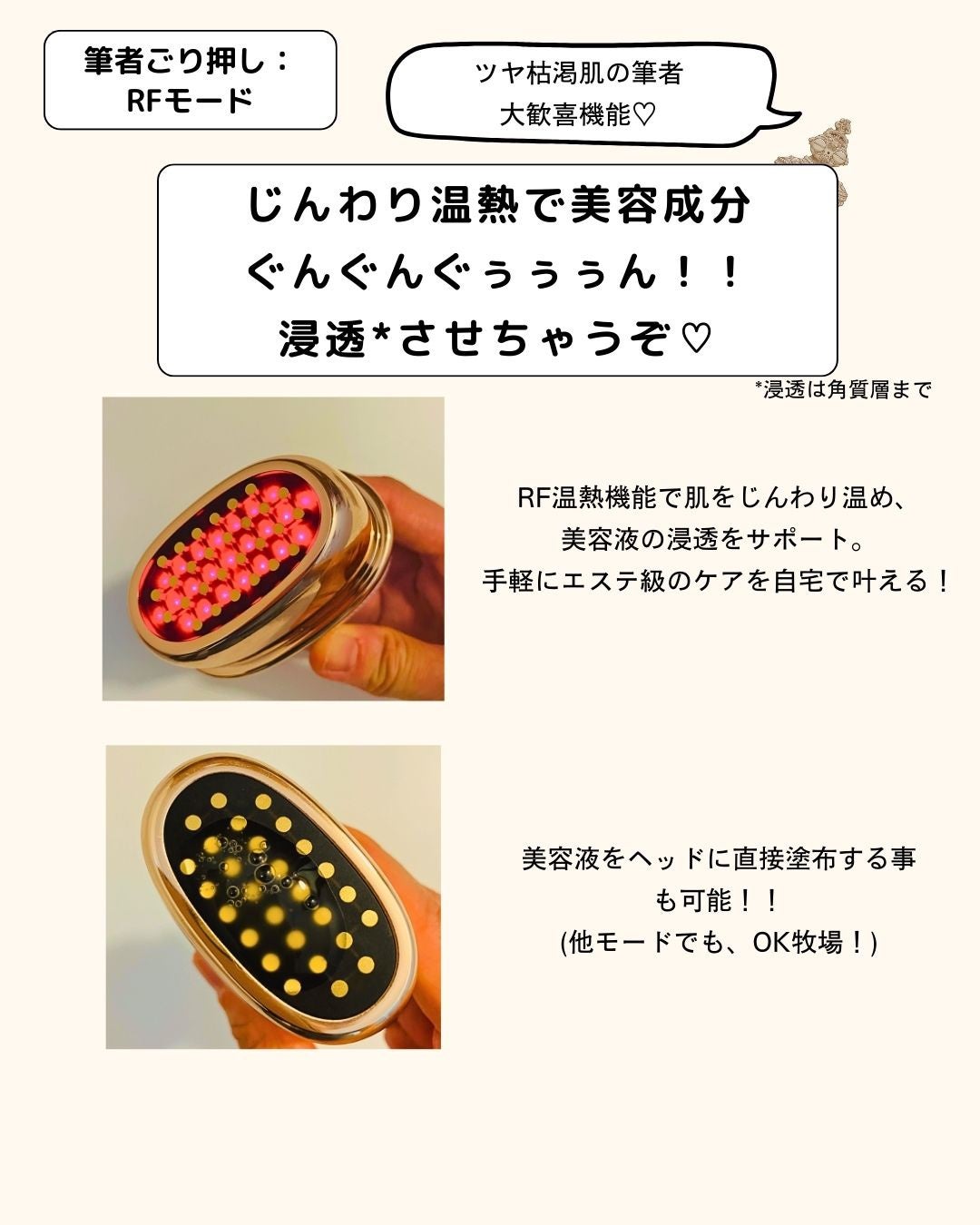 ANLANミニRF美顔器/ANLAN/美顔器・マッサージを使ったクチコミ(3枚目)