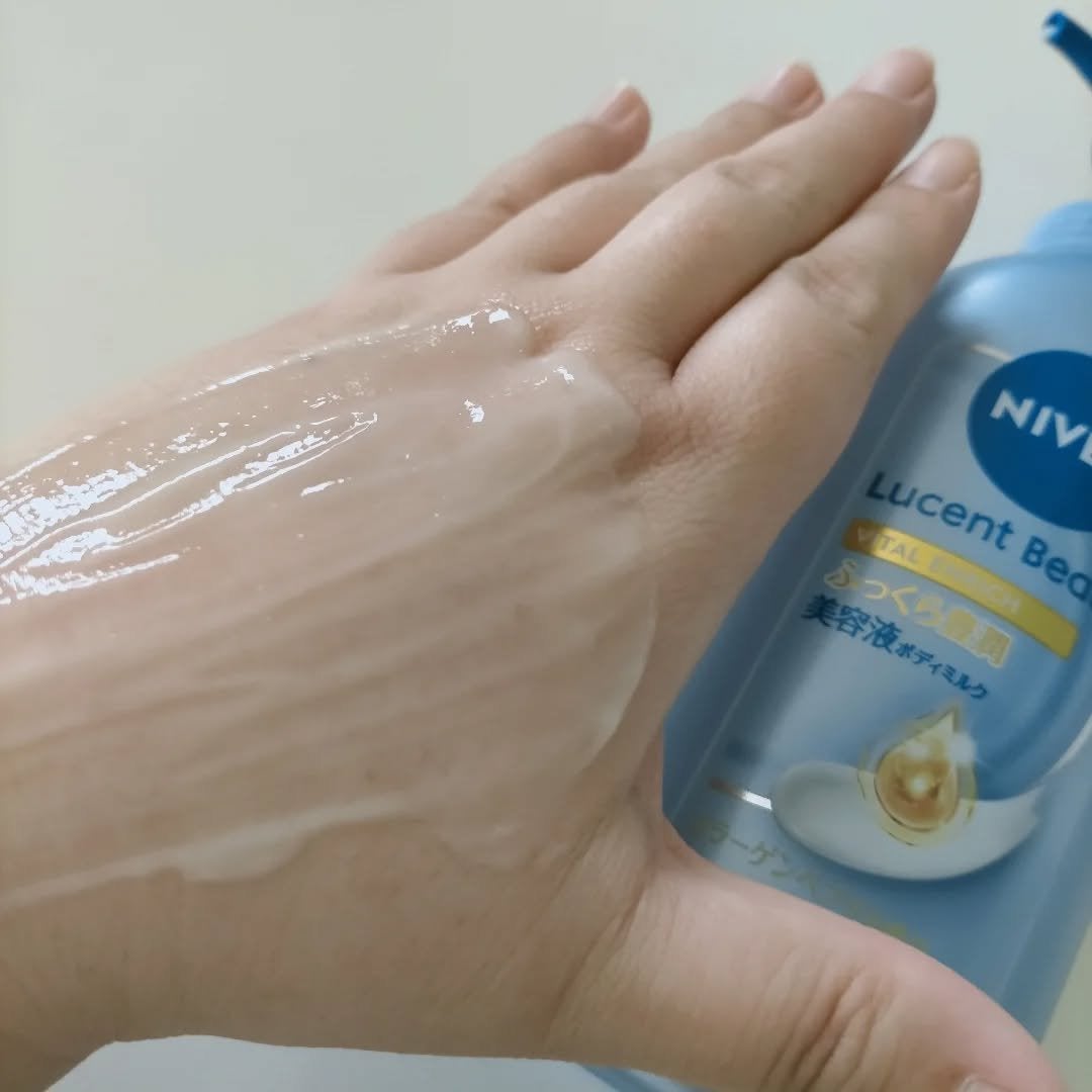 ニベア ルーセントビューティ バイタルエンリッチ ふっくら豊潤美容液ボディミルク カモミール&ローズの香り/ニベア/ボディミルクを使ったクチコミ(5枚目)