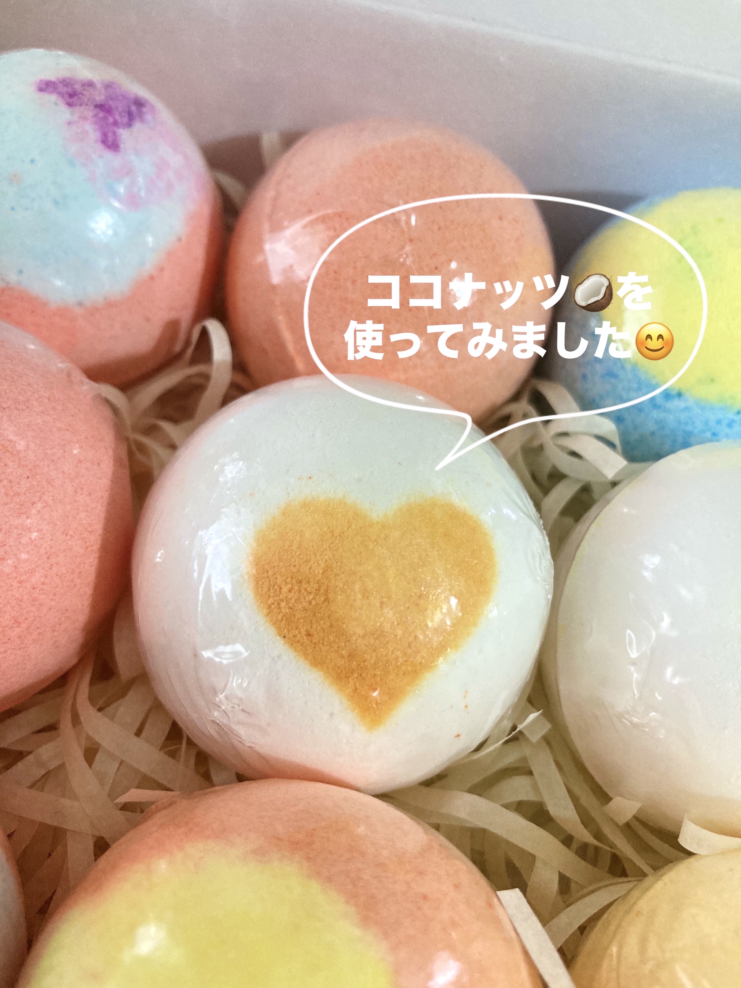 バスボム 12個ギフトセット/MIYI/炭酸系入浴剤を使ったクチコミ（3枚目）