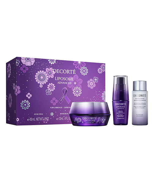 コスメデコルテ リポソーム アドバンスト リペアクリーム パープルリボン セット 2025 / DECORTÉ