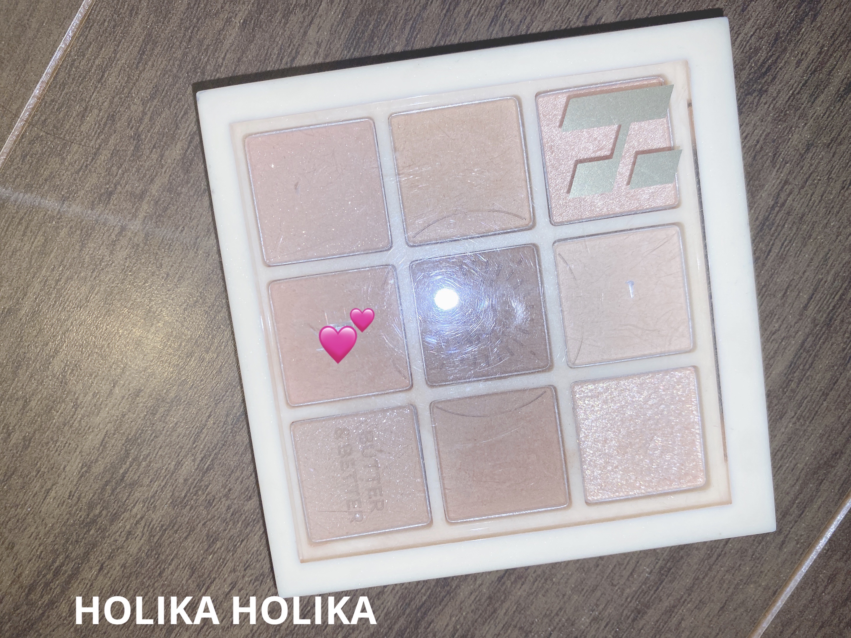 マイフェイブムードアイパレット 9カラー 04 アンバター(ANG BUTTER)/HOLIKA HOLIKA/アイシャドウパレットを使ったクチコミ（1枚目）