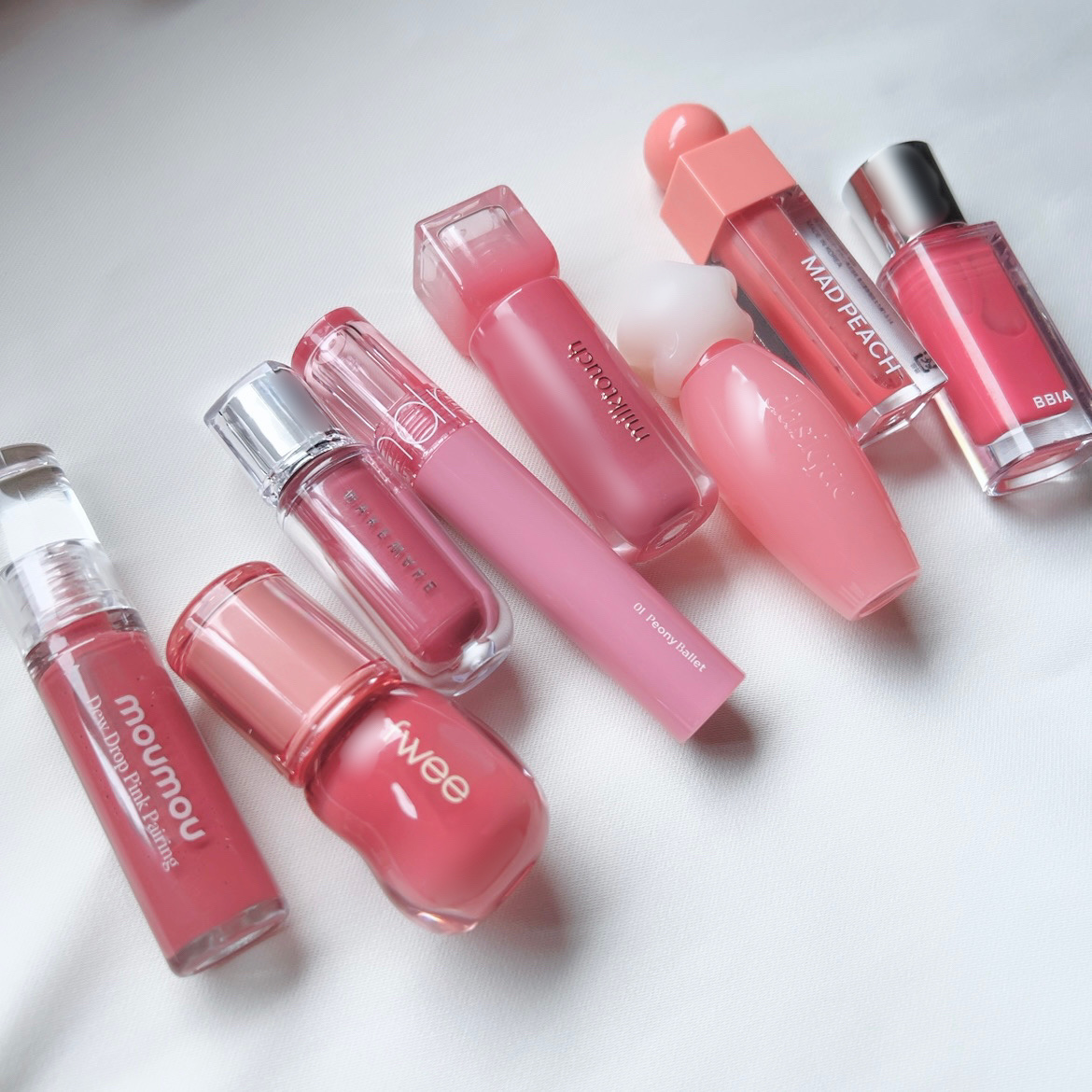 ピュアウォーターリップグロス 01 コーラルジュース/dasique/リップグロスを使ったクチコミ（2枚目）