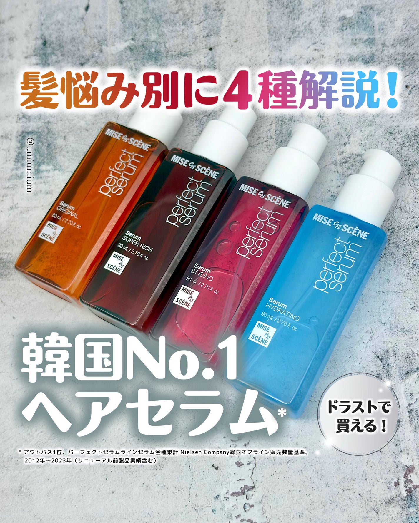 ハイドレイティングセラム miseenscene