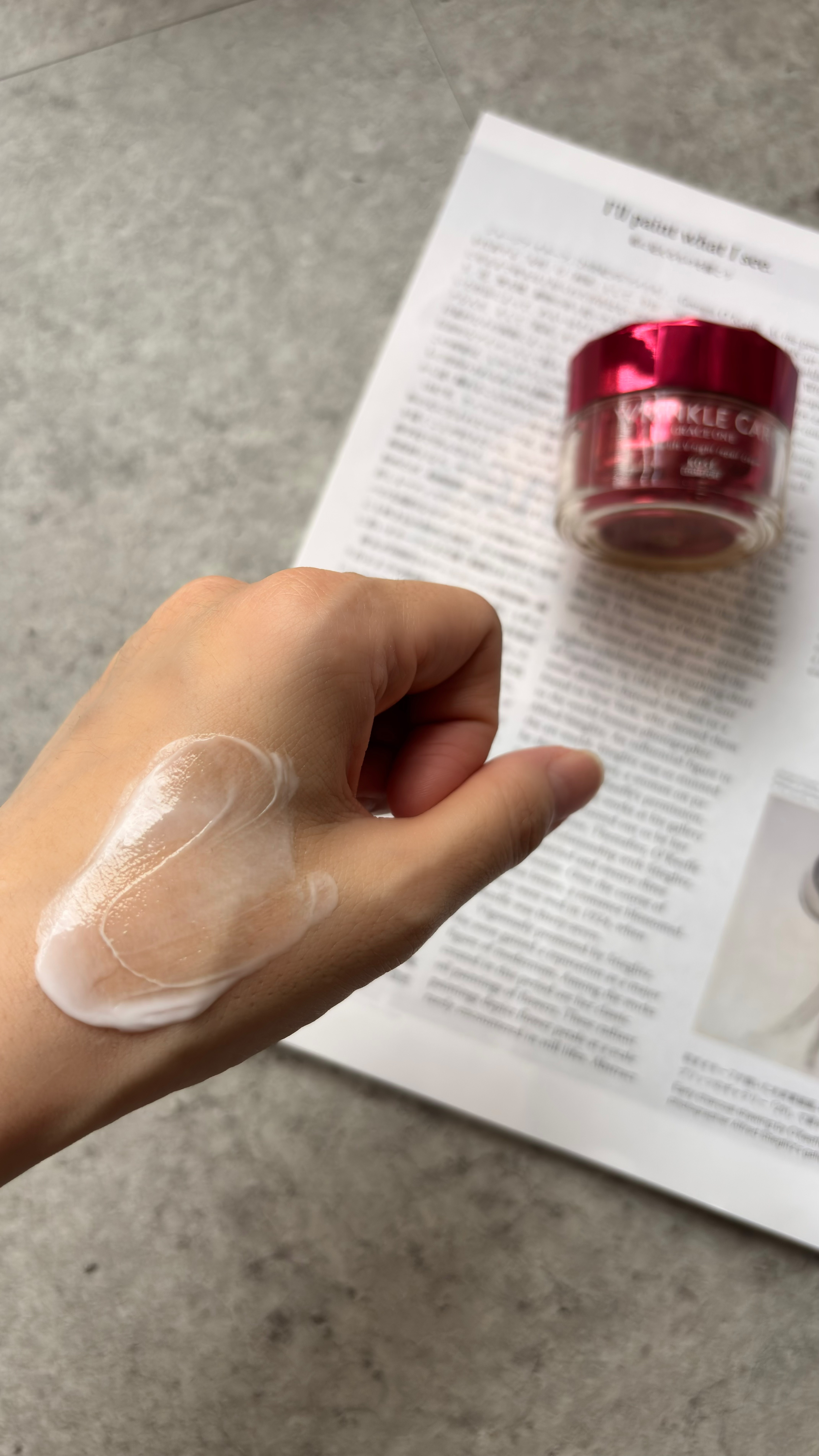 グレイス ワン リンクルケア リンクルリフトＶ ナイトリペアクリーム/グレイスワン/フェイスクリームを使ったクチコミ（3枚目）