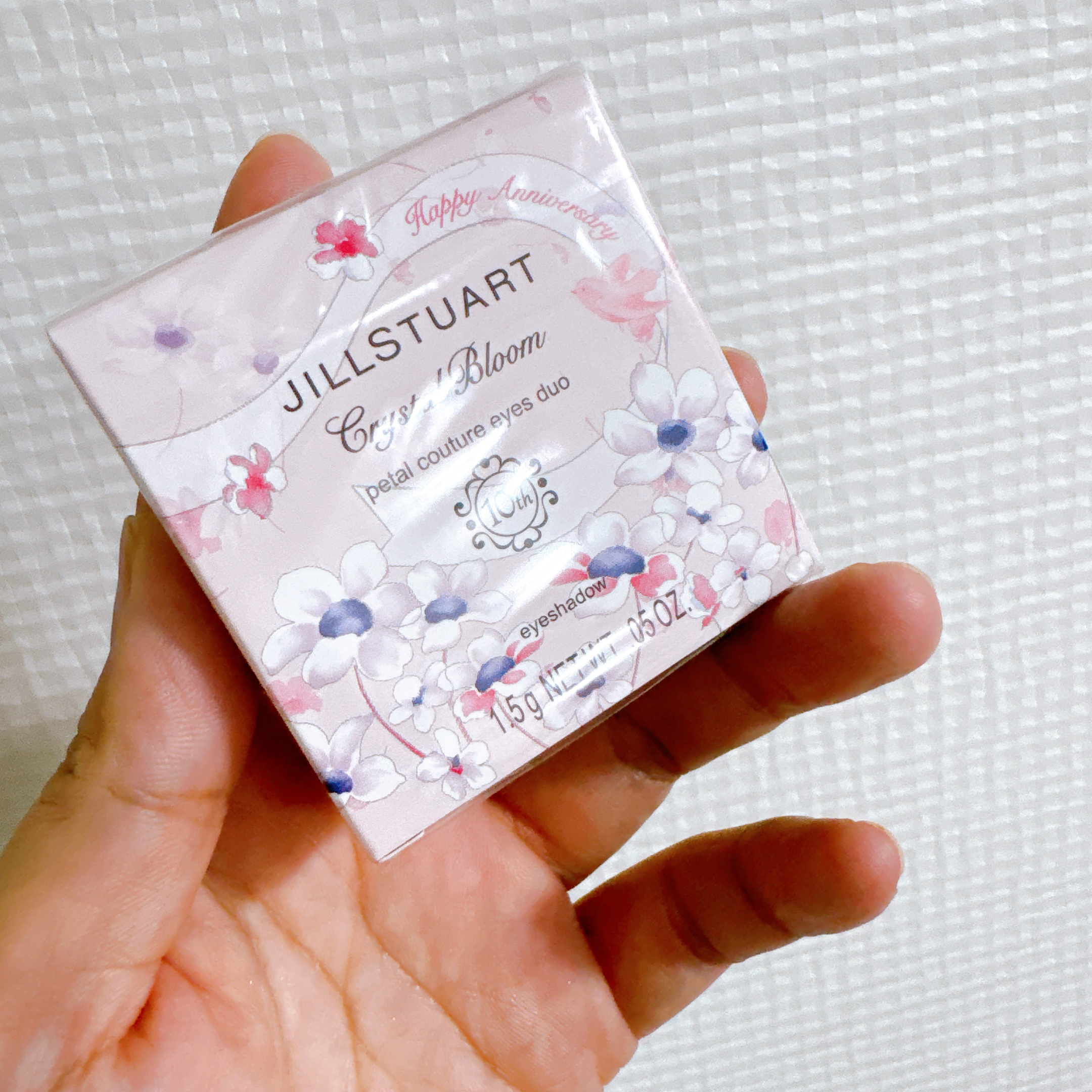 ジルスチュアート クリスタルブルーム ペタルクチュールアイズ デュオ 08 crystal bloom petals/JILL STUART/アイシャドウパレットを使ったクチコミ（2枚目）