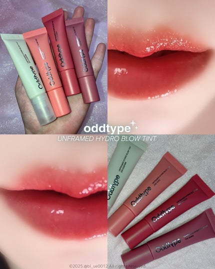 アンフレームドハイドロブロウティント/Oddtype/リップティントを使ったクチコミ(1枚目)